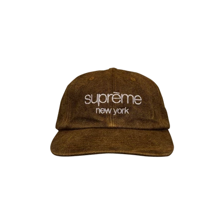 Кепка Supreme 6-панельная двухцветная, желтая