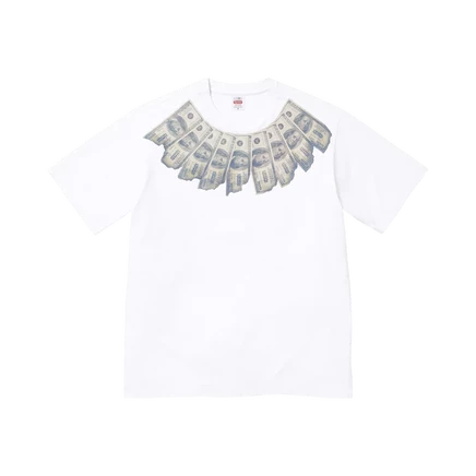 Унисекс футболка Supreme x MM6 Maison Margiela Money, белая