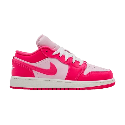 Детские кроссовки Air Jordan 1 Low GS Valentine's Day, розовые