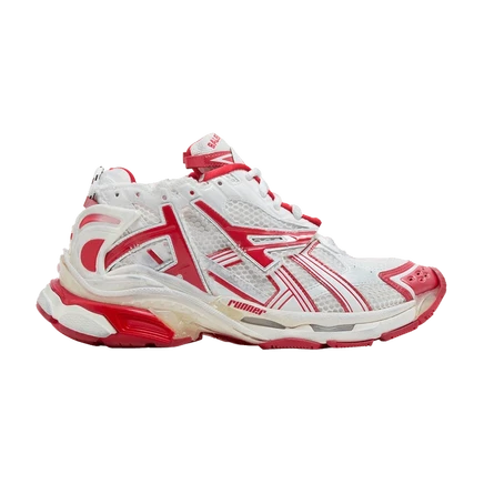 Кроссовки Balenciaga Runner, бело-красные