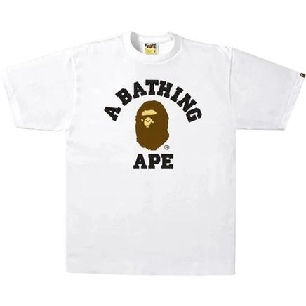 Унисекс футболка Bape College, белая