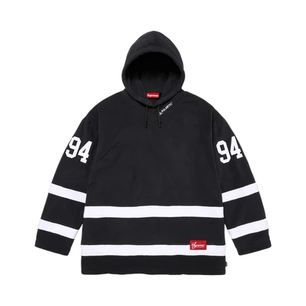 Унисекс хоккейный джерси Supreme Polartec с капюшоном, черный