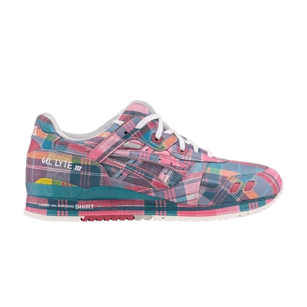 Кроссовки Asics Gel Lyte 3, розово-клетчатые