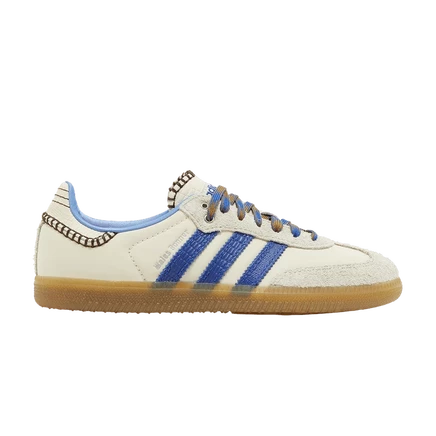 Кроссовки Wales Bonner x Adidas Samba Nylon, кремово‑синие