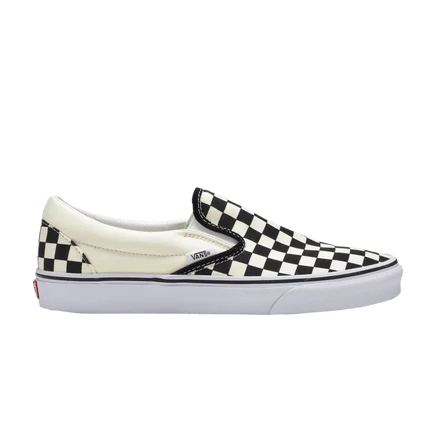 Слипоны Vans Classic Slip-On «Checkerboard», белые