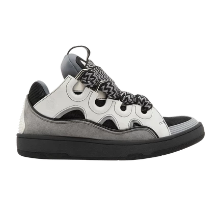 Кроссовки Lanvin Curb, бело-антрацитовые
