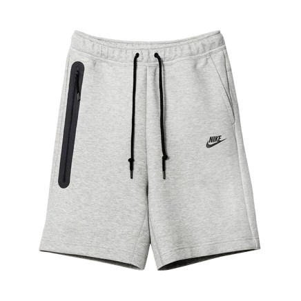 Шорты Nike Sportswear Tech Fleece, белый меланж/черные