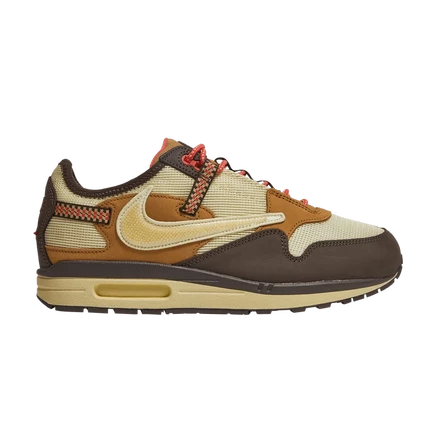 Кроссовки Nike Air Max 1 Travis Scott «Baroque Brown», коричневые