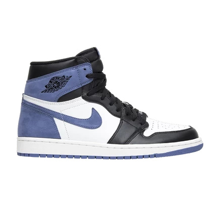 Кроссовки Air Jordan 1 Retro High OG Blue Moon, белые
