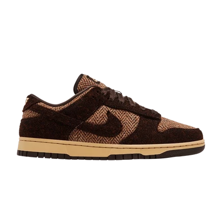 Женские кроссовки Nike Dunk Low Harris Tweed Sesame, коричневые