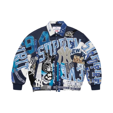 Куртка Supreme x Jeff Hamilton Yankees varsity, многоцветная