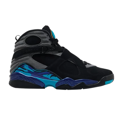 Мужские кроссовки Air Jordan 8 Retro Aqua 2025, черные