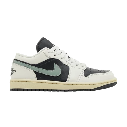Женские кроссовки Air Jordan 1 Low «Jade Smoke», черные