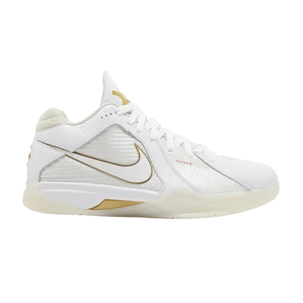 Кроссовки Nike Zoom KD 3, бело-золотые