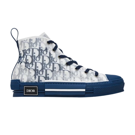 Кроссовки Dior B23 High, сине-белые