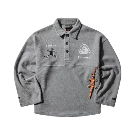 Унисекс лонгслив-поло Nike ACG x CPFM, серое