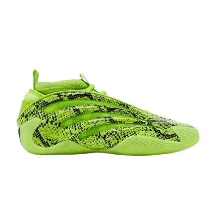 Кроссовки adidas Harden Vol. 9, зеленые со змеиным принтом