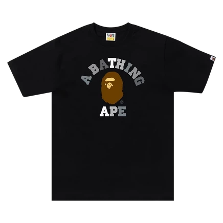 Мужская футболка Bape Colors College Tee, черная
