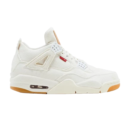 Кроссовки Levi's x Air Jordan 4 Retro, белые