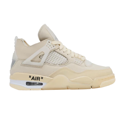 Женские кроссовки Air Jordan Off-White 4 Retro SP, бежевые