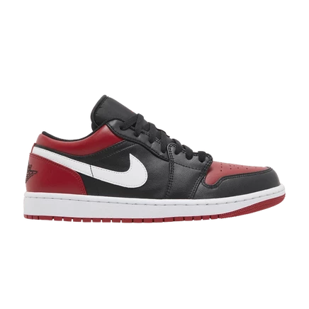 Кроссовки Air Jordan 1 Low Alternate Bred Toe, черные