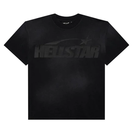 Мужская футболка Hellstar Cracked Classic Logo, черная