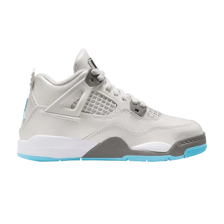 Детские кроссовки Air Jordan 4 Retro PS «Photon Dust Blue Chill», серые