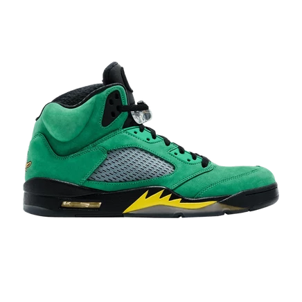 Кроссовки Air Jordan 5 Oregon Ducks, зеленые
