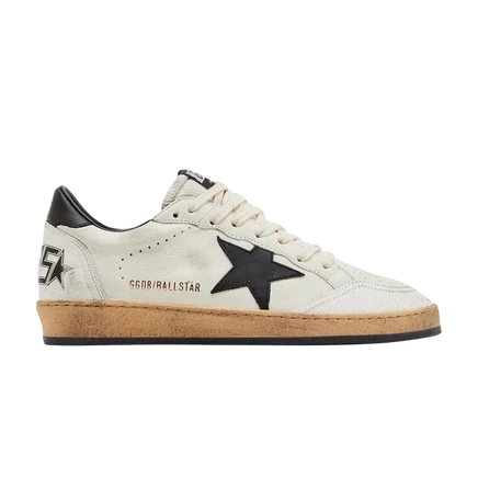 Кроссовки Golden Goose Ball Star, бело-черные