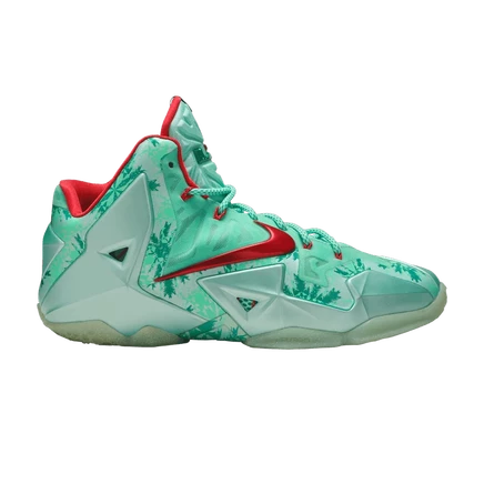 Кроссовки Nike LeBron 11 'Christmas', зеленые