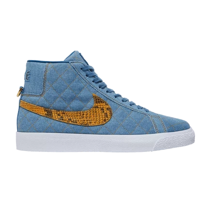 Кроссовки Nike x Supreme Zoom Blazer Mid, джинсовые