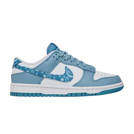 Женские кроссовки Nike Dunk Low Blue Paisley, голубые