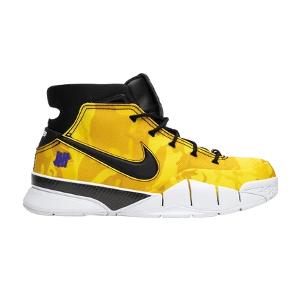 Мужские кроссовки Undefeated x Nike Zoom Kobe 1 Protro «Yellow Camo», желтые