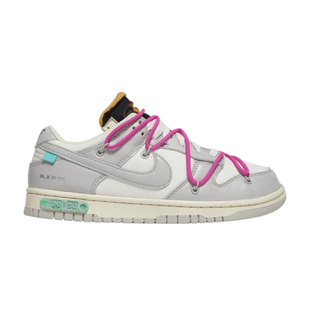 Кроссовки Off-White x Nike Dunk Low 30 из 50, белые