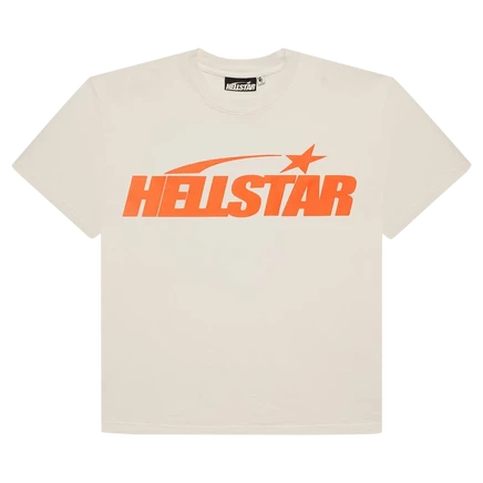 Мужская футболка Hellstar Classic с принтом, белая