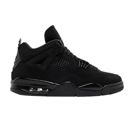 Мужские кроссовки Air Jordan 4 Retro 'Black Cat', черные