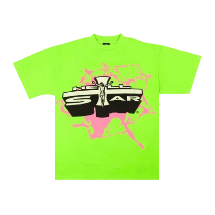 Футболка с эмблемой Hellstar Jesus 'Green' зеленая