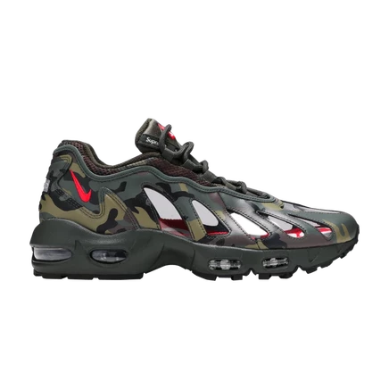 Кроссовки Supreme x Nike Air Max 96 «Camo», зеленые