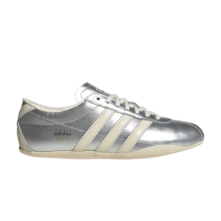 Женские кроссовки Adidas Tokyo Silver Metallic Cream, серебристые