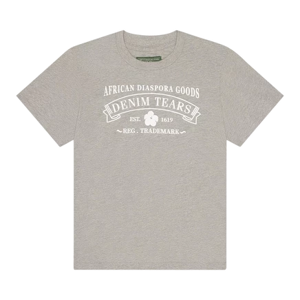Мужская футболка Denim Tears ADG, серая (меланж)