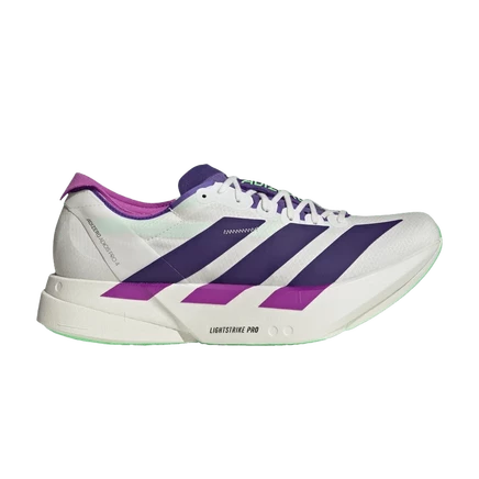 кроссовки adidas Adizero Adios Pro 4 'Core White Purple Lime Burst' белого цвета