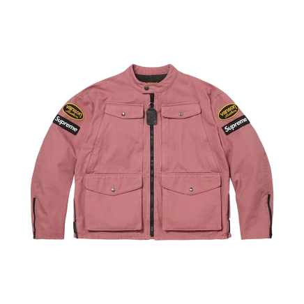Куртка Supreme x Vanson Leathers Cordura, розовая