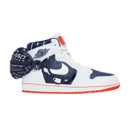 Кроссовки Air Jordan 1 Retro High Utility Quai 54, белые