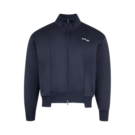 Толстовка на молнии Vetements Cut-Up Athletic, темно-синяя
