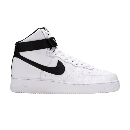 Мужские кроссовки Nike Air Force 1 '07 High, бело-черные