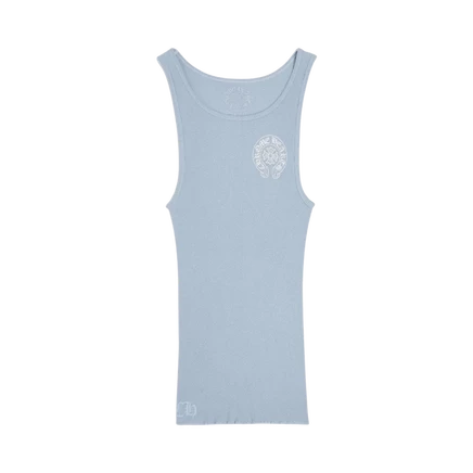 Майка Chrome Hearts Rib Tank, нежно-голубая