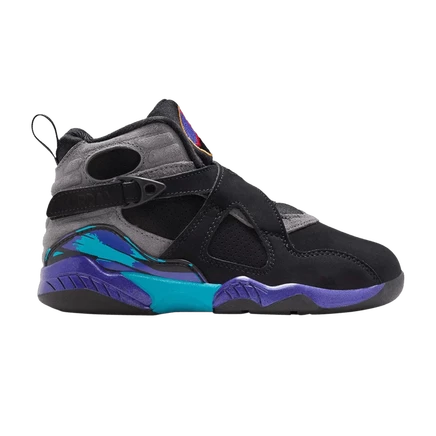 Детские кроссовки Air Jordan 8 Retro PS Aqua, черные
