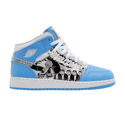 Детские кроссовки Air Jordan 1 Mid «Game Winner», белые