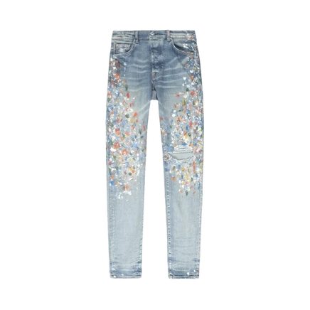 Мужские джинсы Amiri Skinny Painter Clay Indigo, синие