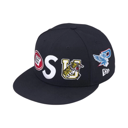 Кепка Supreme New Era S Logo, темно-синяя
